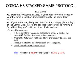 COSOA HS STACKED GAME PROTOCOL
