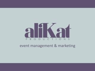 event management &amp; marketing