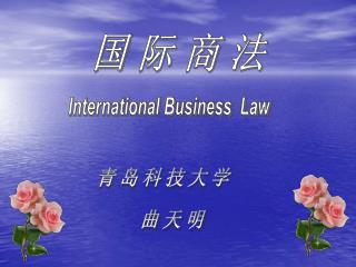 国 际 商 法