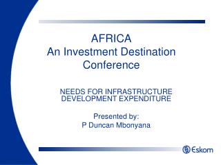 AFRICA An Investment Destination Conference