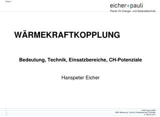 Wärmekraftkopplung