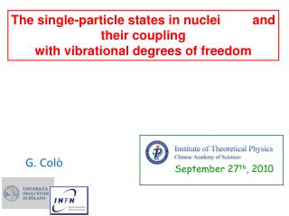 The single-particle states in nuclei and their coupling