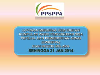 LAPORAN MENGENAI KEDUDUKAN KUMPULAN WANG PENGURUSAN SISA PEPEJAL DAN PEMBERSIHAN AWAM (KWPSPPA)