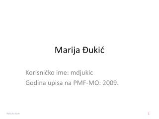 Marija Đukić