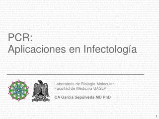 PCR: A plicaciones en I n fectología
