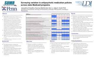 Surveying variation in antipsychotic medication policies across state Medicaid programs