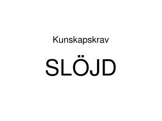 Kunskapskrav