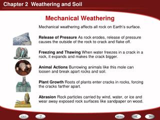 Mechanical Weathering