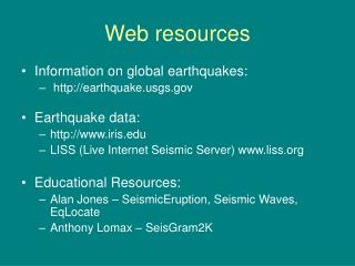 Web resources