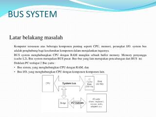 BUS SYSTEM