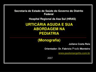 Secretaria de Estado de Saúde do Governo do Distrito Federal