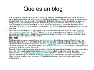 Que es un blog