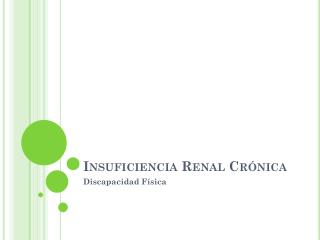 Insuficiencia Renal Crónica