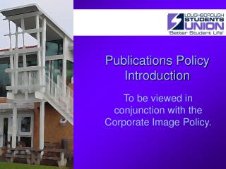 Publications Policy Introduction