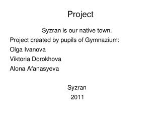 Project