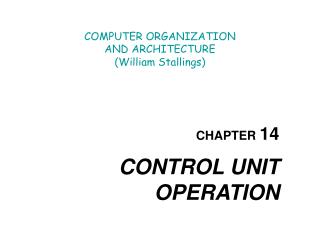 COMPUTER ORGANIZATION AND ARCHITECTURE (William Stallings)