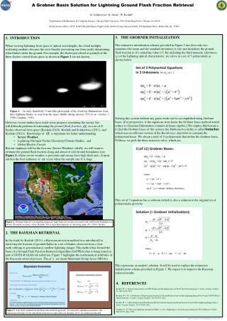 1. INTRODUCTION When viewing lightning from space at optical wavelengths, the cloud multiple