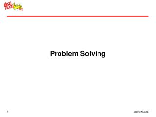 Problem Solving