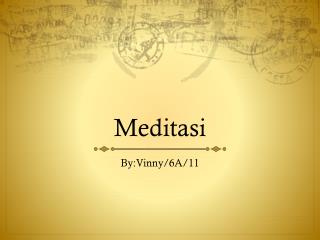 Meditasi