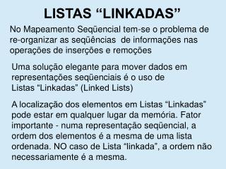 LISTAS “LINKADAS”