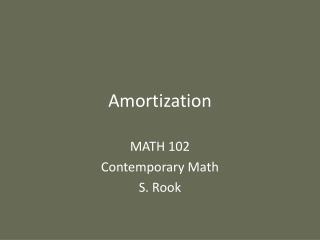 Amortization