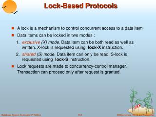 Lock-Based Protocols