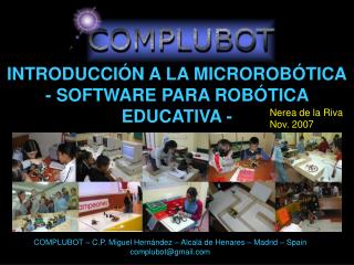 INTRODUCCIÓN A LA MICROROBÓTICA - SOFTWARE PARA ROBÓTICA EDUCATIVA -