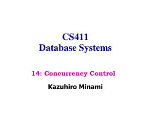 CS411 Database Systems