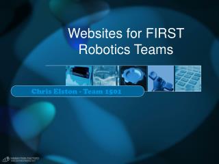Websites for FIRST Robotics Teams