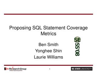 Proposing SQL Statement Coverage Metrics