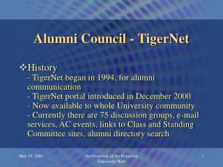 Alumni Council - TigerNet