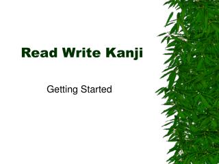 Read Write Kanji