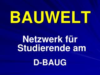 BAUWELT