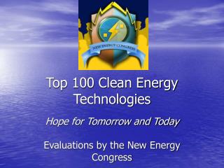 Top 100 Clean Energy Technologies