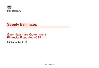 Supply Estimates