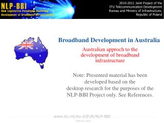 Broadband Development in Australia
