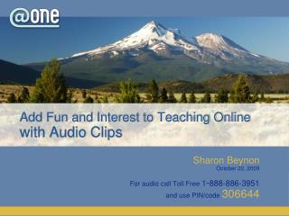 Add Fun and Interest to Teaching Online with Audio Clips