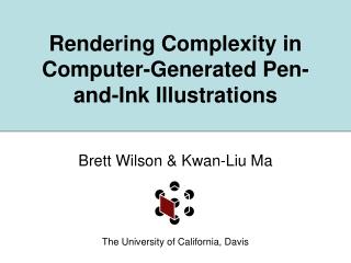 Rendering Complexity in Computer-Generated Pen-and-Ink Illustrations