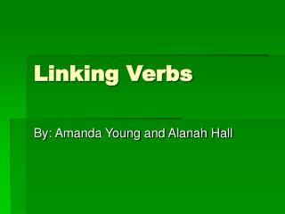 Linking Verbs