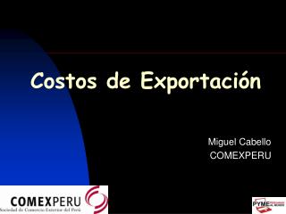 Costos de Exportación