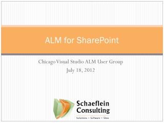 ALM for SharePoint