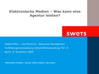 Elektronische Medien – Was kann eine Agentur leisten?