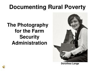 Documenting Rural Poverty