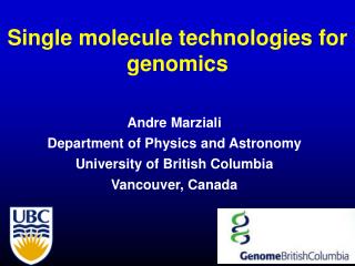 Single molecule technologies for genomics