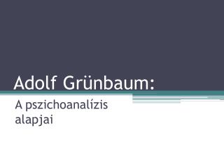 Adolf Grünbaum: