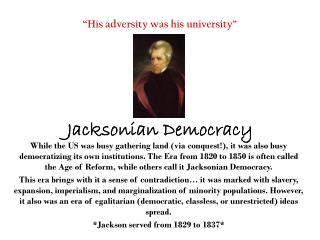 Jacksonian Democracy