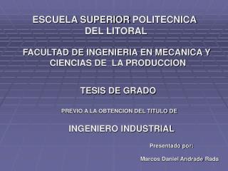 ESCUELA SUPERIOR POLITECNICA DEL LITORAL