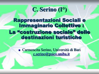 C. Serino (I°)
