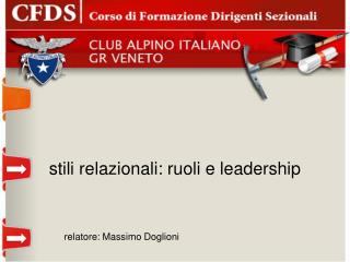 stili relazionali: ruoli e leadership