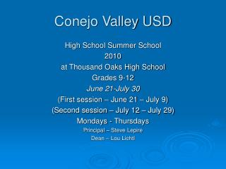 Conejo Valley USD